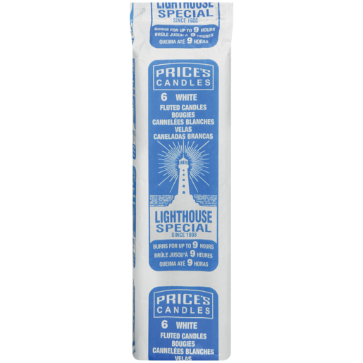 PRICES LIGHTHOUSE CANDLES (Units)