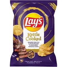 LAYS SEARED RIB EYE & MUSHROOM