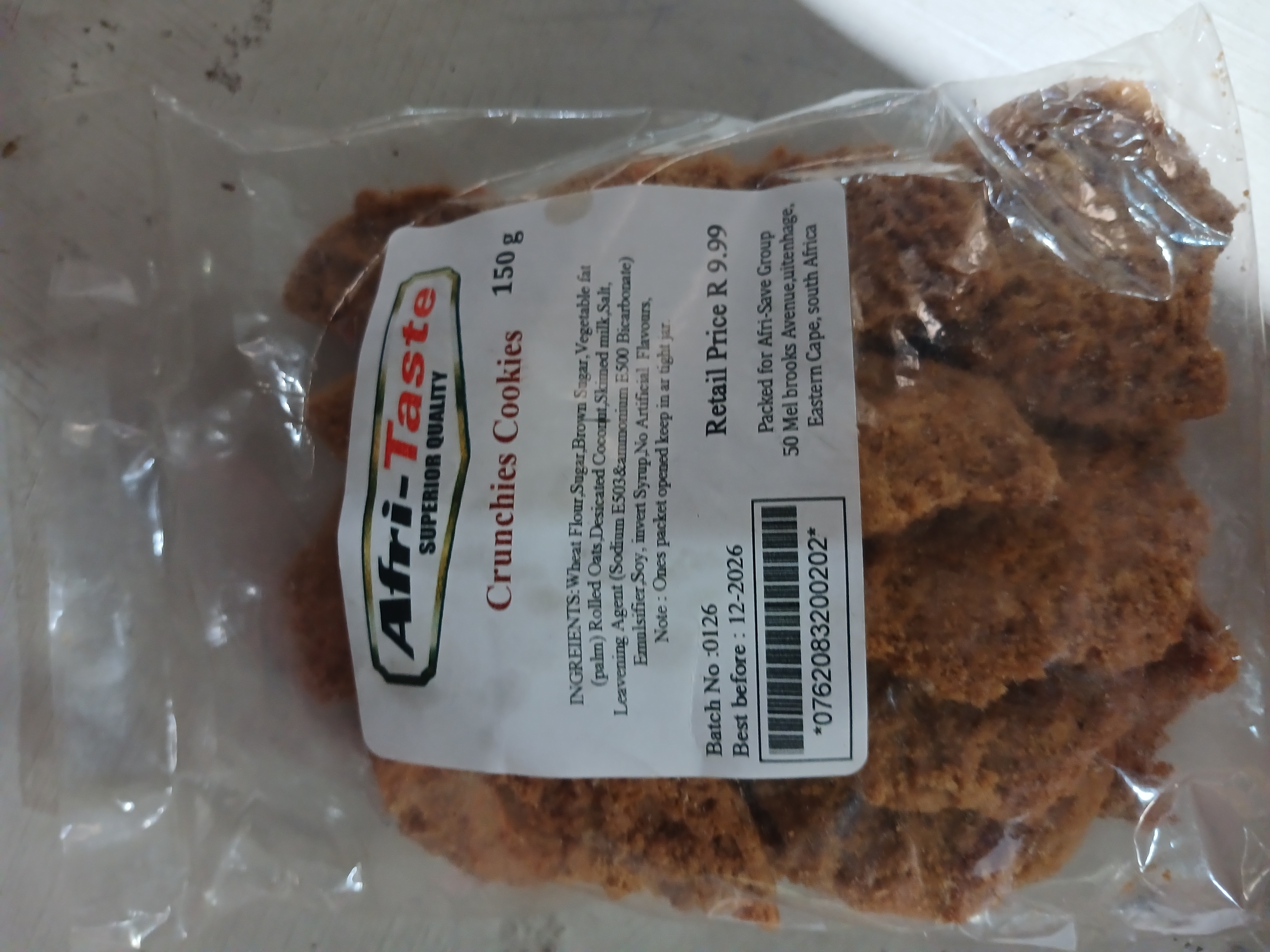 AFRI-TASTE CRUNCHIE COOKIES (Units)