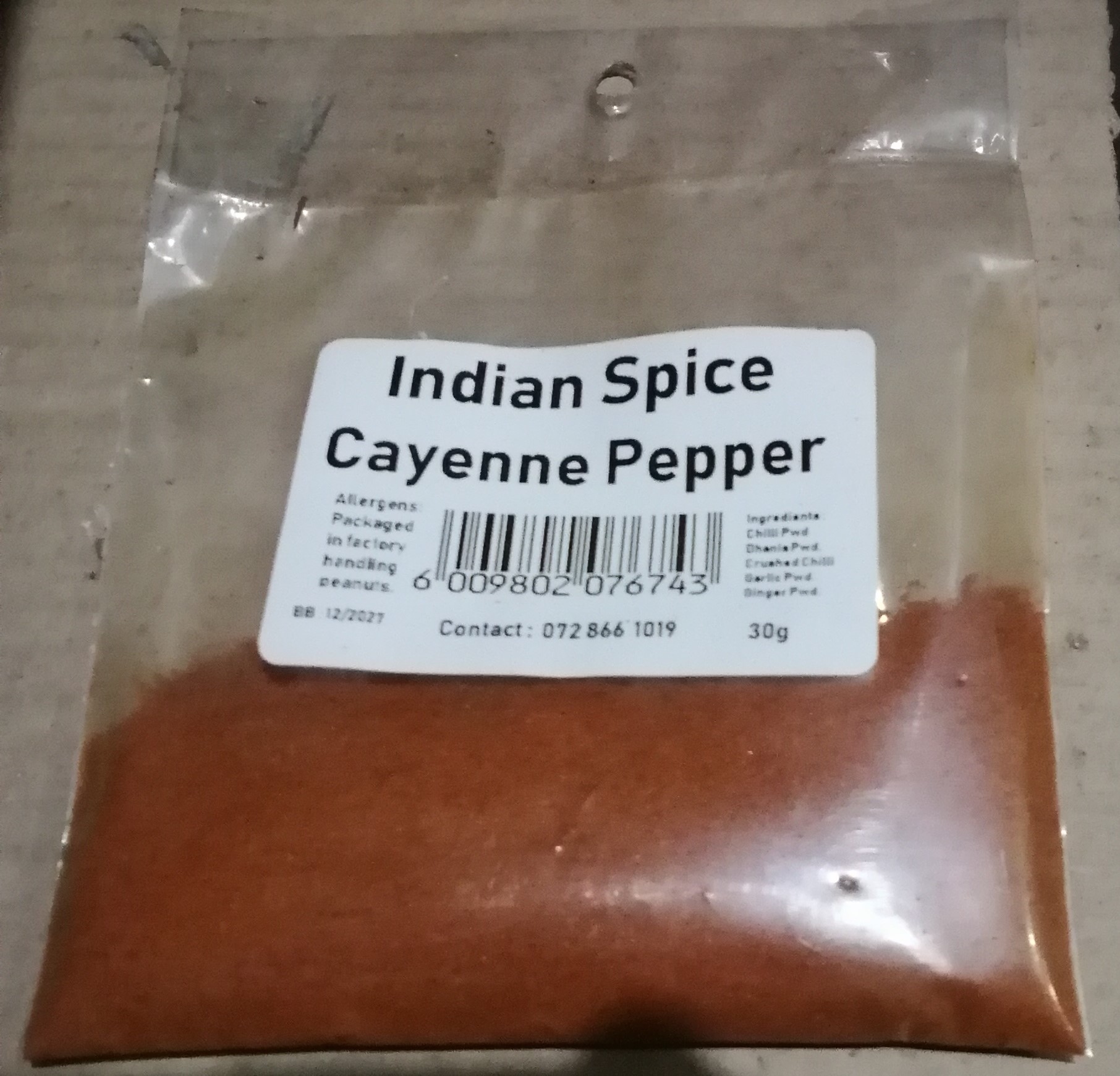 INDIAN SPICE CAYENNE PEPPER